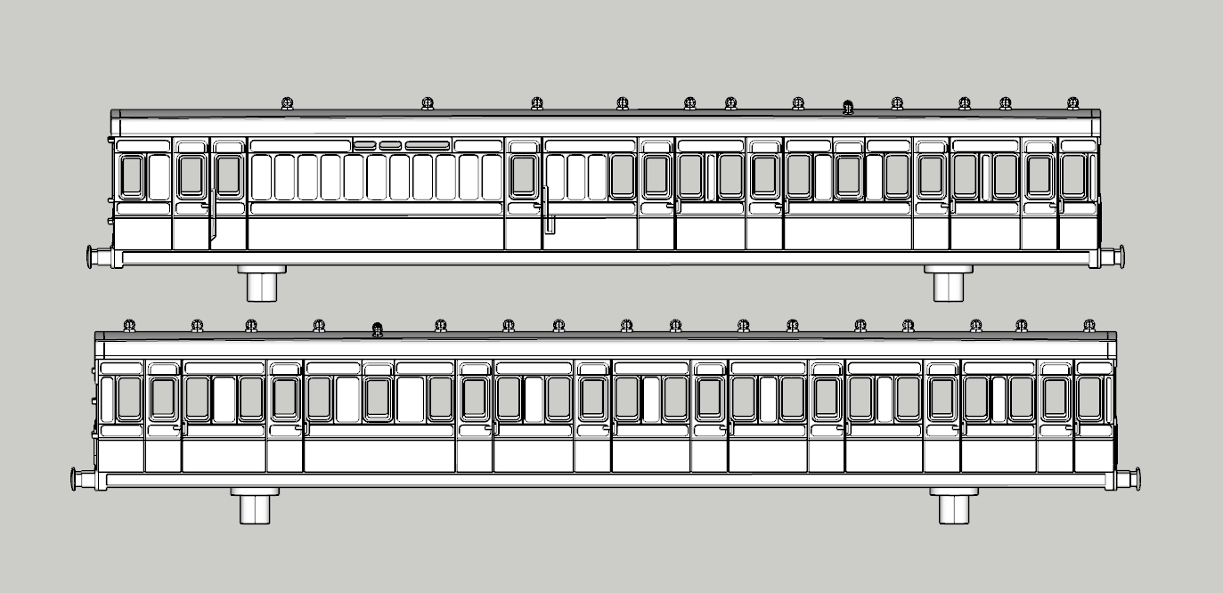 (image for) LSWR Non-Corridor Branch 2-Set Coach Bundle - Set 31